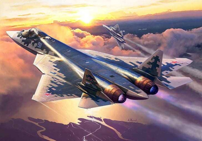 Hé lộ hình ảnh về thiết kế của Su-57 phiên bản đặc biệt Hé lộ hình ảnh về thiết kế của Su-57 phiên bản đặc biệt