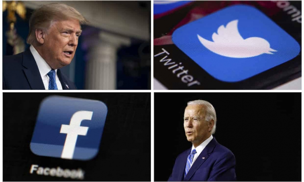 Tài khoản mạng xã hội của Tổng thống Trump bỏ xa đối thủ Biden về lượt tương tác Tài khoản mạng xã hội của Tổng thống Trump bỏ xa đối thủ Biden về lượt tương tác