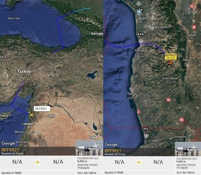 Vận tải cơ Nga bắt đầu chuyển vũ khí mới cho Syria Vận tải cơ Nga bắt đầu chuyển vũ khí mới cho Syria