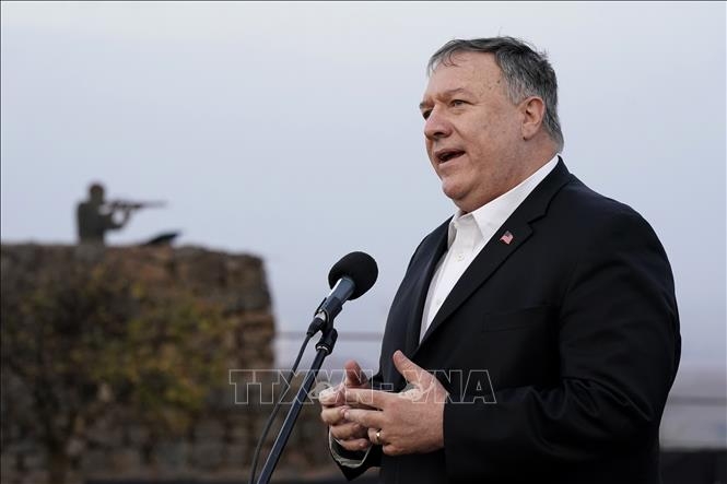 Syria lên án việc Ngoại trưởng Mỹ thăm Cao nguyên Golan vì đây là hành động Syria lên án việc Ngoại trưởng Mỹ thăm Cao nguyên Golan vì đây là hành động