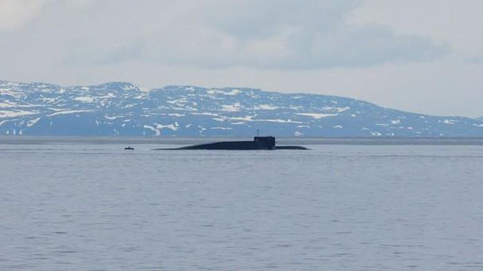 Tàu ngầm hạt nhân Hạm đội Phương Bắc phóng ngư lôi ở biển Barents Tàu ngầm hạt nhân Hạm đội Phương Bắc phóng ngư lôi ở biển Barents