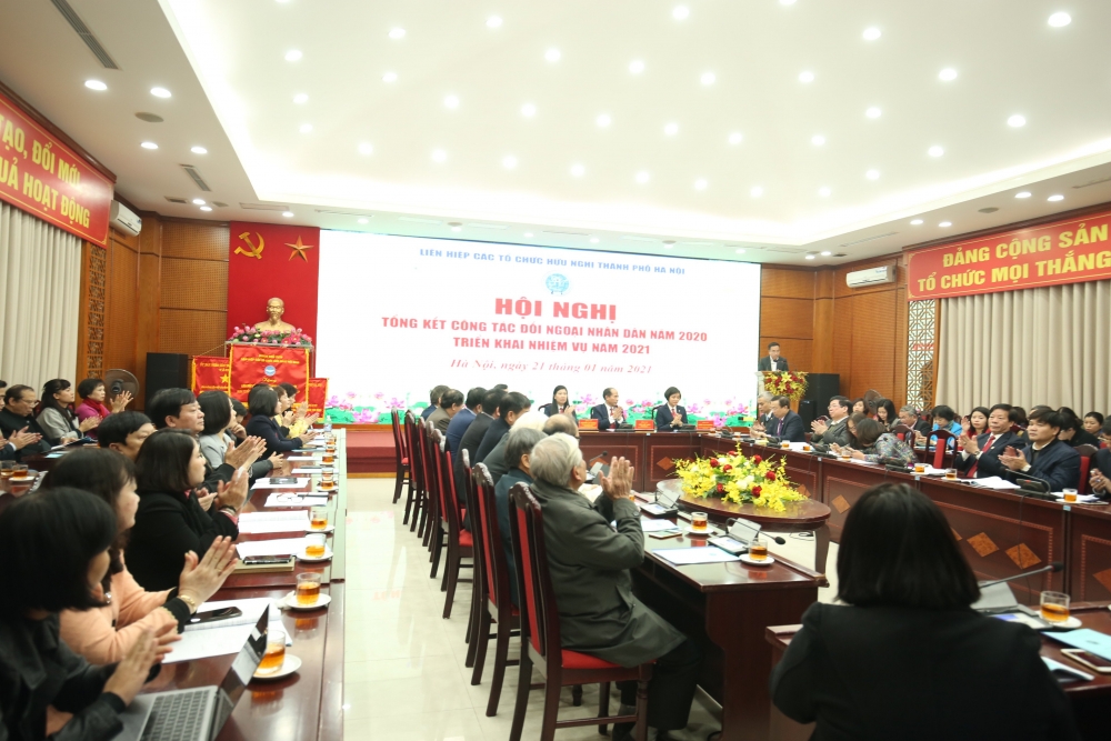 Liên hiệp các tổ chức hữu nghị thành phố Hà Nội: Sẽ triển khai 6 nhiệm vụ năm 2021 Liên hiệp các tổ chức hữu nghị thành phố Hà Nội: Sẽ triển khai 6 nhiệm vụ năm 2021