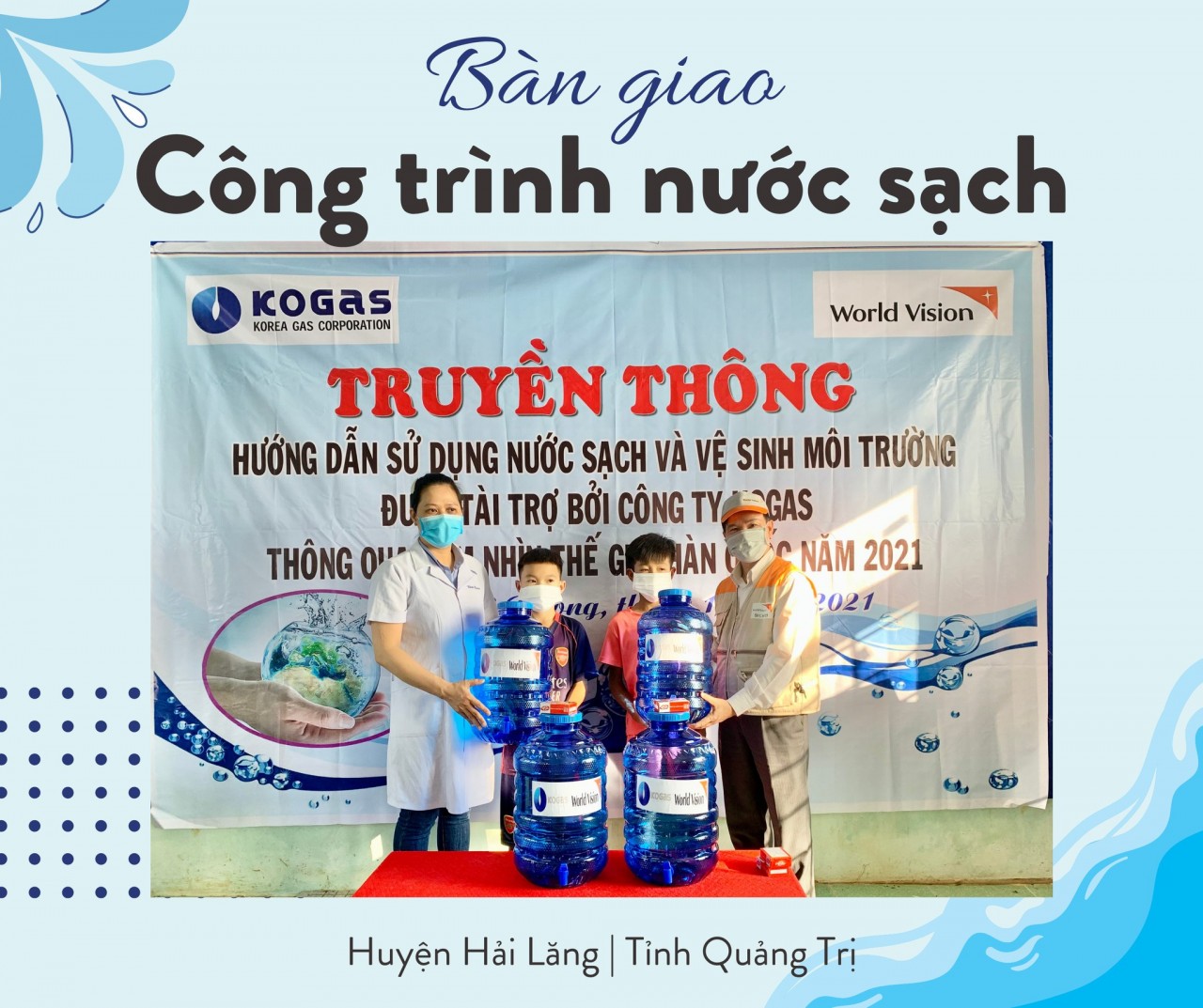 World Vision Việt Nam bàn giao các công trình cung cấp nước sạch cho người dân Quảng Trị