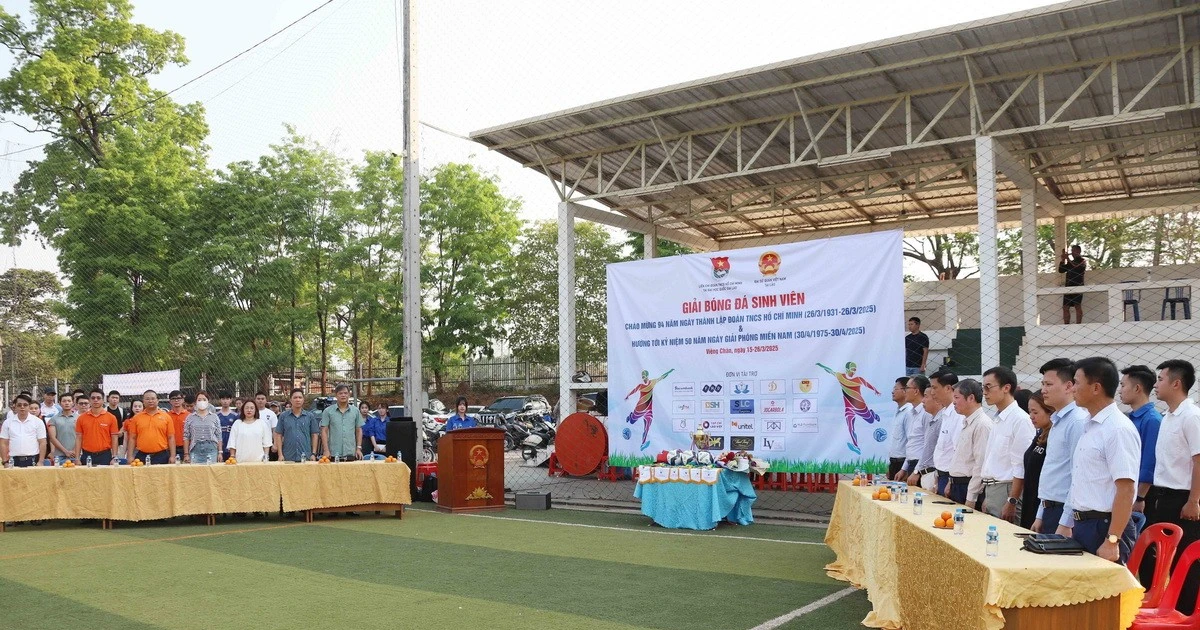 Khai mạc giải bóng đá sinh viên Việt Nam tại Lào