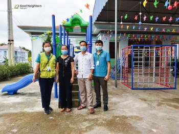 GNI hỗ trợ thiết bị sân chơi cho trường Mầm non Chi Thiết (Tuyên Quang)