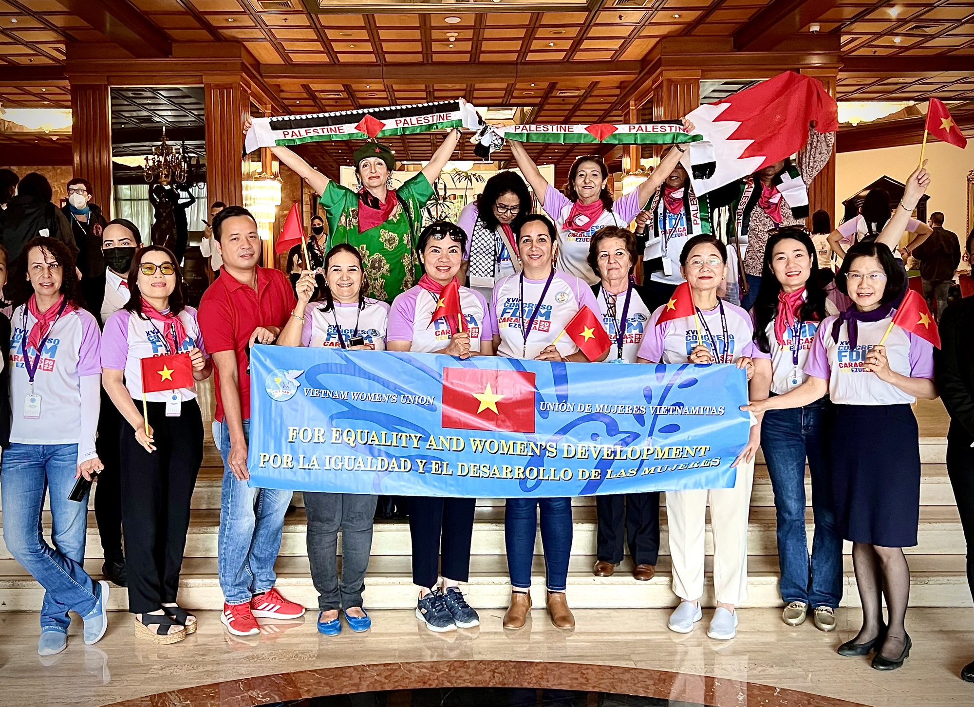 Hình ảnh Đoàn Hội LHPN Việt Nam tham dự Đại hội Liên đoàn Phụ nữ Dân chủ Quốc tế và làm việc tại Venezuela - Ảnh 5. Hình ảnh Đoàn Hội LHPN Việt Nam tham dự Đại hội Liên đoàn Phụ nữ Dân chủ Quốc tế và làm việc tại Venezuela - Ảnh 5.