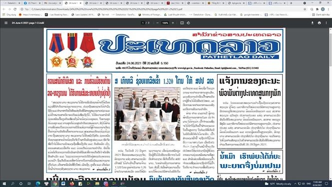 Báo chí Lào ca ngợi về tình hữu nghị vĩ đại, đoàn kết đặc biệt và hợp tác toàn diện Lào - Việt Nam Báo chí Lào ca ngợi về tình hữu nghị vĩ đại, đoàn kết đặc biệt và hợp tác toàn diện Lào - Việt Nam