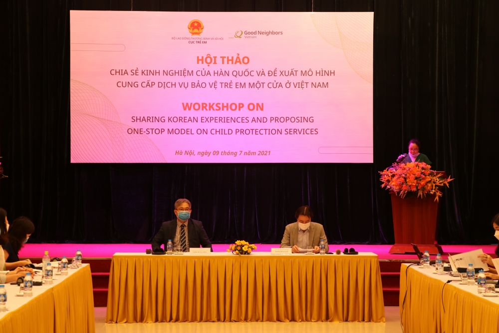 Cục Trẻ em phối hợp với GNI tìm mô hình cung cấp dịch vụ bảo vệ trẻ em một cửa Cục Trẻ em phối hợp với GNI tìm mô hình cung cấp dịch vụ bảo vệ trẻ em một cửa