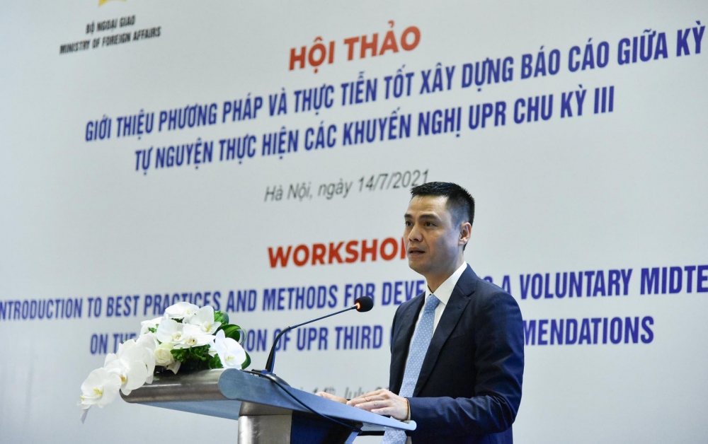 Báo cáo giữa kỳ tự nguyện của Việt Nam cung cấp thông tin chân thực, toàn diện trong việc đảm bảo quyền con người Báo cáo giữa kỳ tự nguyện của Việt Nam cung cấp thông tin chân thực, toàn diện trong việc đảm bảo quyền con người
