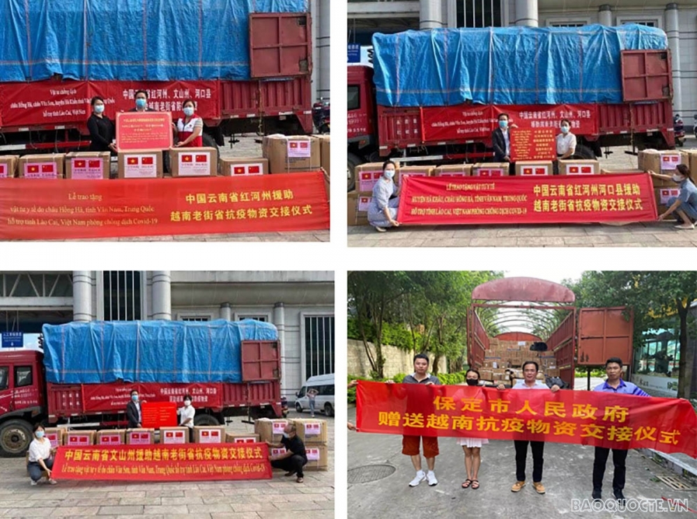 Vân Nam (Trung Quốc) hỗ trợ vật tư y tế cho 5 tỉnh Việt Nam phòng, chống dịch Covid-19 Vân Nam (Trung Quốc) hỗ trợ vật tư y tế cho 5 tỉnh Việt Nam phòng, chống dịch Covid-19