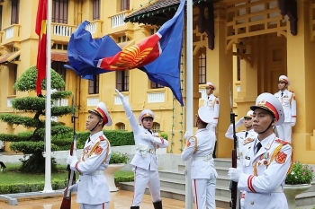 Những hình ảnh đẹp nhất trong Lễ thượng cờ kỷ niệm 53 năm thành lập ASEAN