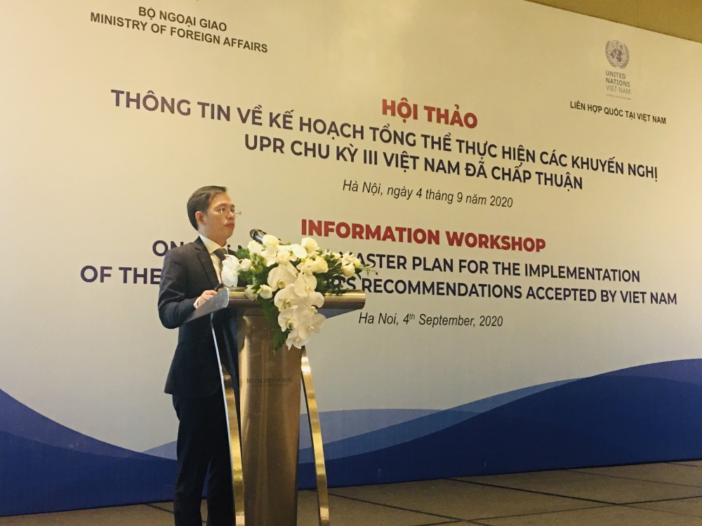 hoi thao gioi thieu ve ke hoach tong the thuc hien cac khuyen nghi upr chu ky iii ma viet nam chap thuan