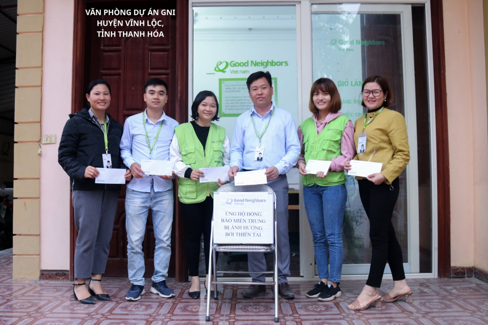 Tổ chức GNI hỗ trợ 120 triệu đồng cho người dân huyện Tuyên Hóa (Quảng Bình) bị lũ lụt Tổ chức GNI hỗ trợ 120 triệu đồng cho người dân huyện Tuyên Hóa (Quảng Bình) bị lũ lụt