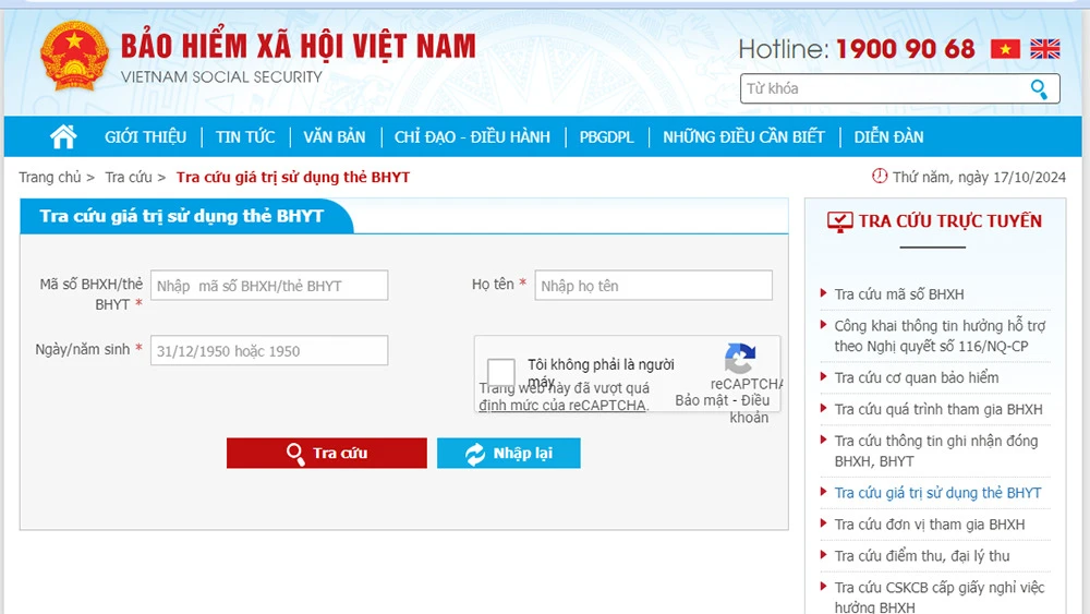 Ba cách tra cứu thời hạn thẻ bảo hiểm y tế và đăng ký tài khoản VssID cho con Ba cách tra cứu thời hạn thẻ bảo hiểm y tế và đăng ký tài khoản VssID cho con
