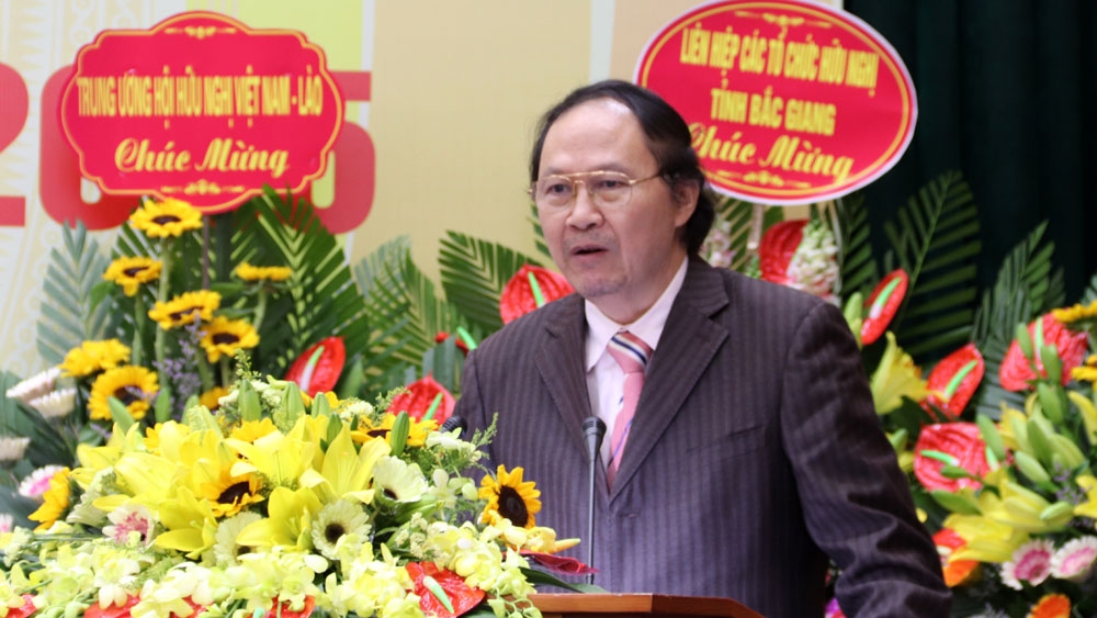 Ông Nguyễn Xuân Khởi, Chủ tịch Hội Hữu nghị Việt Nam - Lào tỉnh Bắc Giang khóa III tiếp tục được bầu giữ chức Chủ tịch khóa IV Ông Nguyễn Xuân Khởi, Chủ tịch Hội Hữu nghị Việt Nam - Lào tỉnh Bắc Giang khóa III tiếp tục được bầu giữ chức Chủ tịch khóa IV