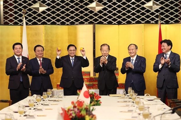 "Việt Nam mong muốn cùng Nhật Bản mở ra giai đoạn phát triển mới" | Chính trị | Vietnam+ (VietnamPlus) "Việt Nam mong muốn cùng Nhật Bản mở ra giai đoạn phát triển mới" | Chính trị | Vietnam+ (VietnamPlus)