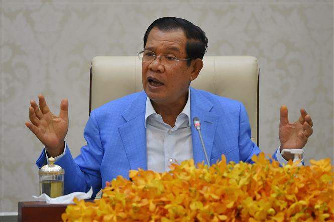 Thủ tướng Hun Sen đánh giá cao sự ủng hộ to lớn của Việt Nam giúp Campuchia giành lại tự do Chú thích ảnh