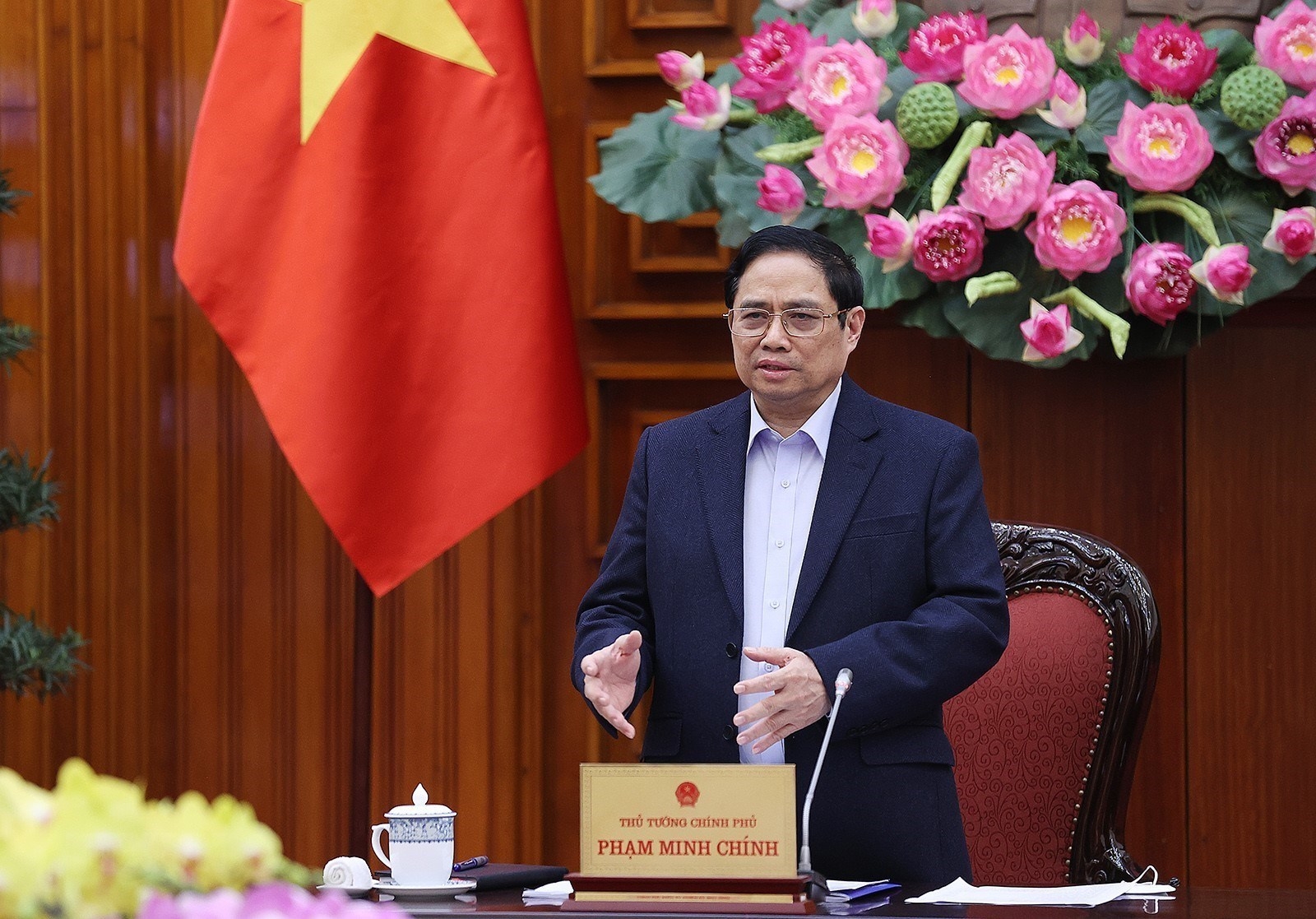 落实越南在英国举行的《联合国气候变化框架公约》第二十六次缔约方大会(COP26)上所做出的承诺指导委员会由政府总理、落实承诺指导委员会主任范明政主持会议 落实越南在英国举行的《联合国气候变化框架公约》第二十六次缔约方大会(COP26)上所做出的承诺指导委员会由政府总理、落实承诺指导委员会主任范明政主持会议