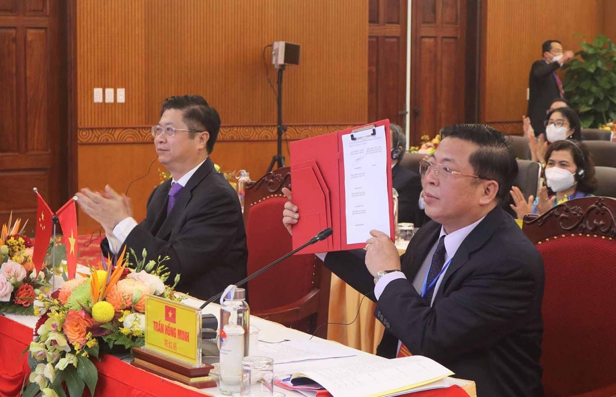 2022年越南高平、谅山、广宁及河江省与同中国广西壮族自治区党委书记新春会晤 2022年越南高平、谅山、广宁及河江省与同中国广西壮族自治区党委书记新春会晤
