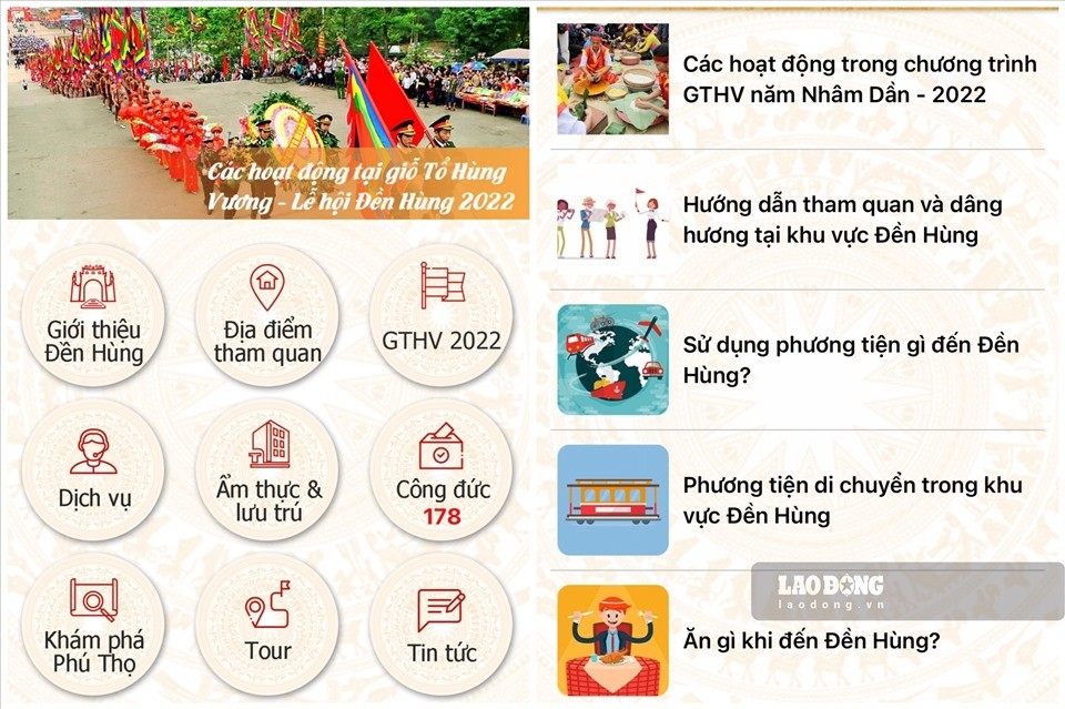 “雄王庙”智能旅行手机应用程序正义亮相 “雄王庙”智能旅行手机应用程序正义亮相