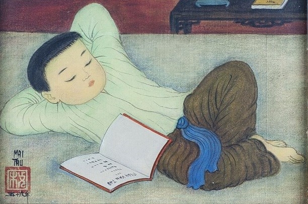 越南著名画家梅忠次的一个画作