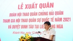 越南人民海军代表团前往俄罗斯参加国际军事比赛-2021