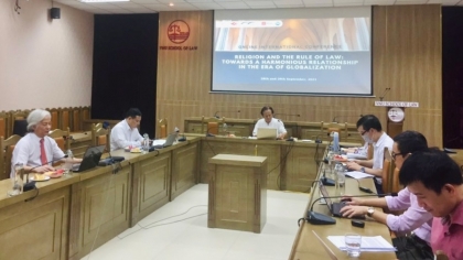 “宗教与法治：构建全球化时代的和谐关系”国际研讨会以视频方式在河内举行