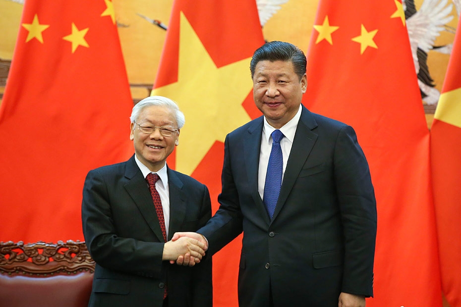 越南党和国家领导致电中国领导祝贺中国国庆72周年 越南党和国家领导致电中国领导祝贺中国国庆72周年