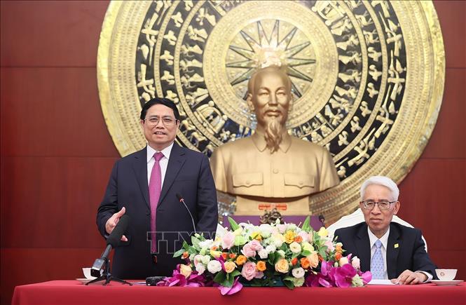 Thủ tướng Phạm Minh Chính gặp gỡ cộng đồng người Việt Nam tại Trung Quốc Chú thích ảnh