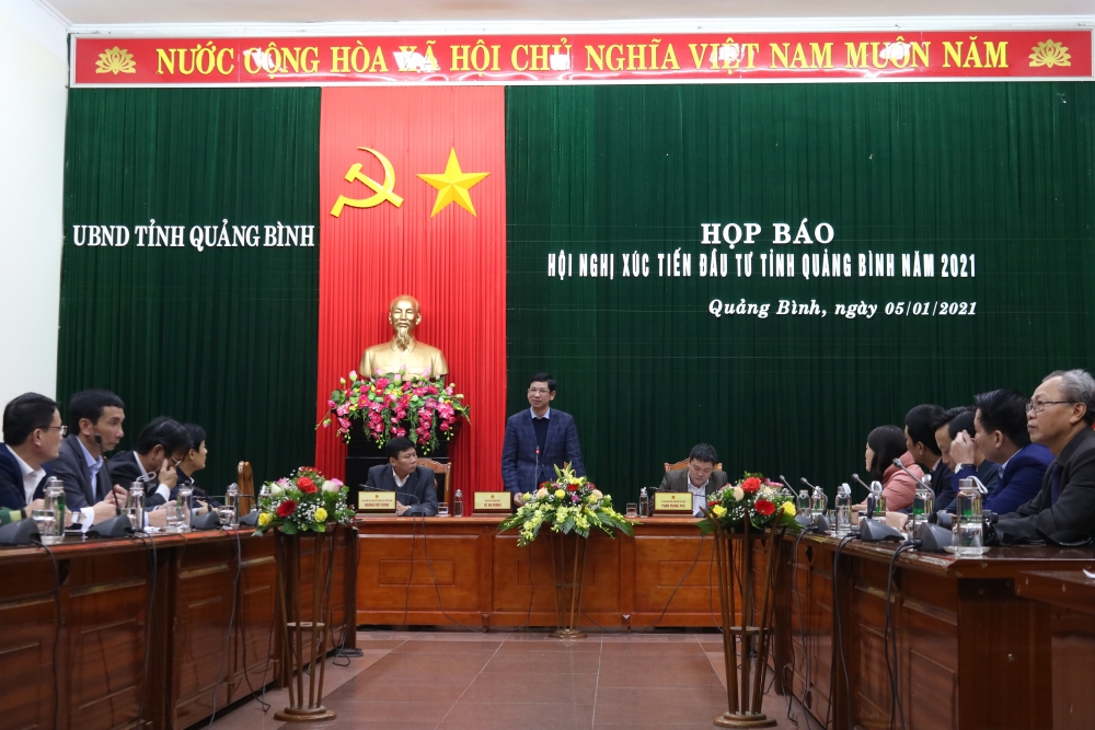 Họp báo thông tin Hội nghị Xúc tiến đầu tư tỉnh Quảng Bình năm 2021 Họp báo thông tin Hội nghị Xúc tiến đầu tư tỉnh Quảng Bình năm 2021