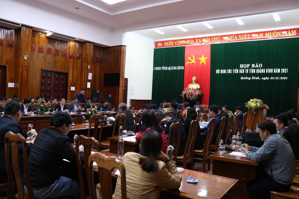 Họp báo thông tin Hội nghị Xúc tiến đầu tư tỉnh Quảng Bình năm 2021 Họp báo thông tin Hội nghị Xúc tiến đầu tư tỉnh Quảng Bình năm 2021