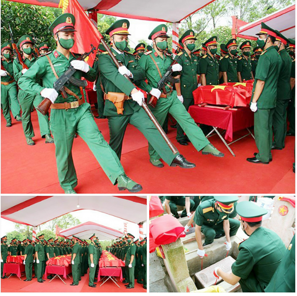 103 hài cốt liệt sĩ hy sinh tại Lào được an táng trang trọng tại Nghĩa trang Liệt sĩ huyện Nghi Lộc 103 hài cốt liệt sĩ hy sinh tại Lào được an táng trang trọng tại Nghĩa trang Liệt sĩ huyện Nghi Lộc
