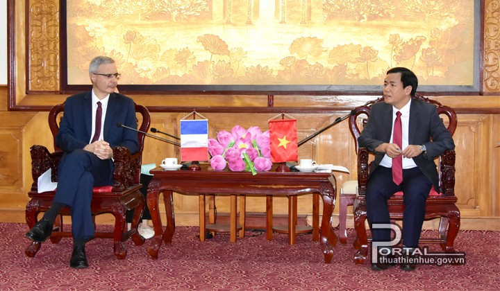 Thừa Thiên Huế khuyến khích các doanh nghiệp Pháp đầu tư vào tỉnh Thừa Thiên Huế khuyến khích các doanh nghiệp Pháp đầu tư vào tỉnh