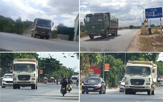 Nghệ An: Quốc lộ 46 oằn mình gánh đoàn xe có dấu hiệu quá khổ, quá tải? nghe an quoc lo 46 oan minh ganh hang doan xe co dau hieu qua kho qua tai