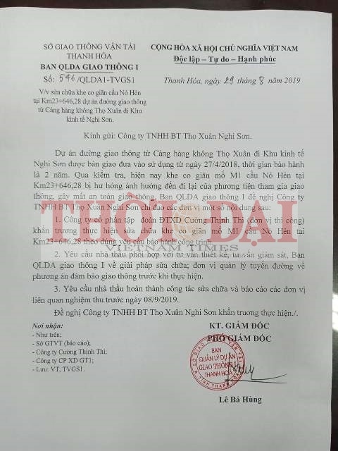 Thanh Hóa: Tuyến đường hơn 4 nghìn tỷ đồng mới đưa vào sử dụng đã xuống cấp? thanh hoa tuyen duong hon 4 nghin ty dong moi dua vao su dung da xuong cap