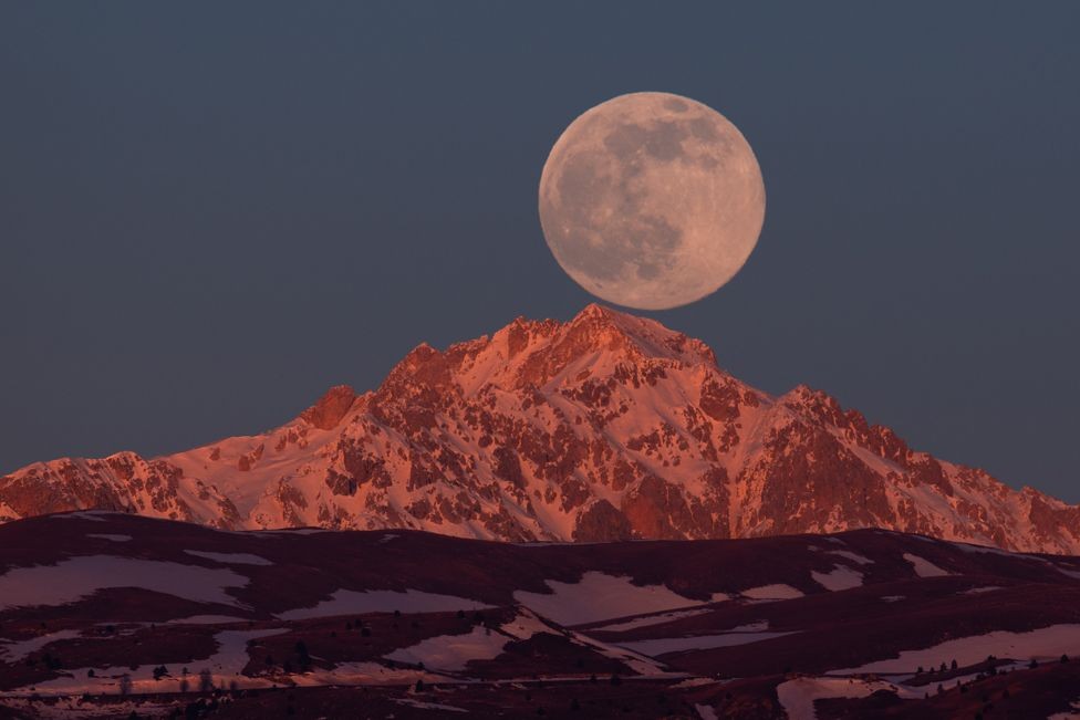 Wolf Moon - The First Full Moon of 2022 Shining Up The Sky Wolf Moon - The First Full Moon of 2022 Shining Up The Sky
