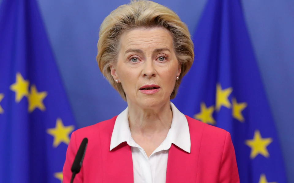 European Commission President Ursula Von Der Leyen CREDIT: AFP/AFP 0431 telemmglpict000249743816 trans nvbqzqnjv4bqpvlberwd9egfpztclimqfyf2a9a6i9ychsjmeadba08