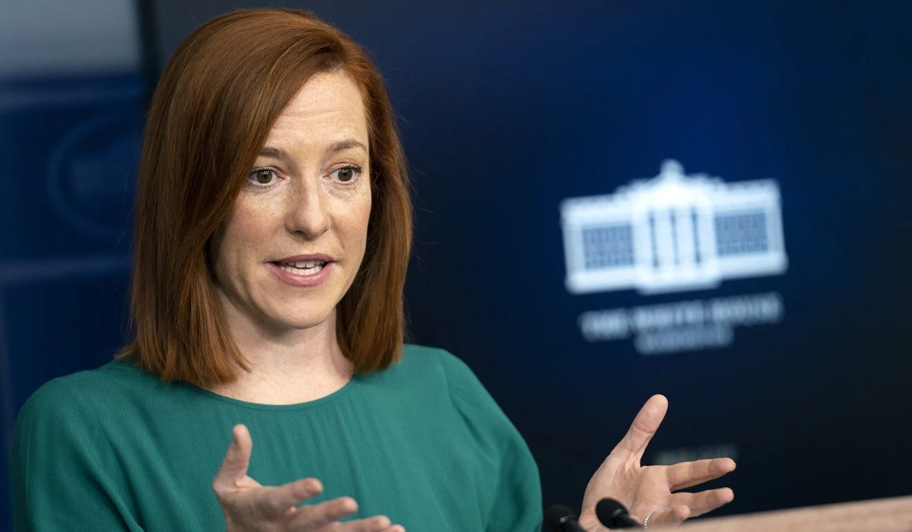 Jen Psaki, White House press secretary, said working with allies was the most effective way to stop China’s economic abuses. Photo: UPI/Bloomberg 1344 a50b30b8 5f4c 11eb 9099 aaa38b7b3943 1320x770 142319