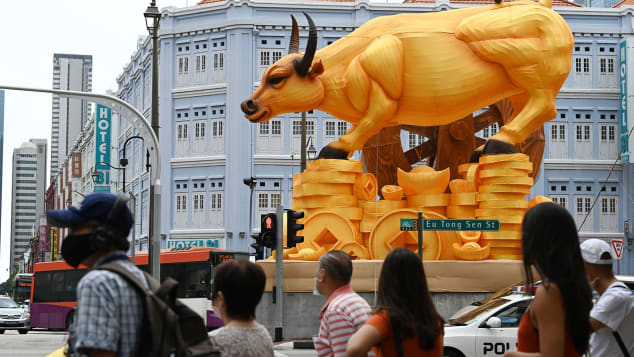 February 12 marks the start of the Year of the Metal Ox. ROSLAN RAHMAN/AFP/AFP via Getty Images 5739 cdncnn