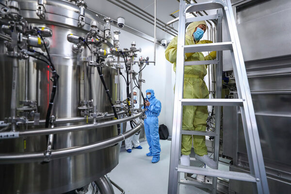 A Sinopharm production plant in Beijing.Zhang Yuwei/Xinhua, via Associated Press 4558 sinopharm plant 600