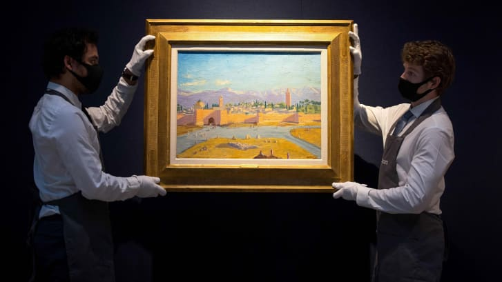 Angelina Jolie sells rare painting of Winston Churchill for record $11.5 million Angelina Jolie sells rare painting of Winston Churchill for record $11.5 million