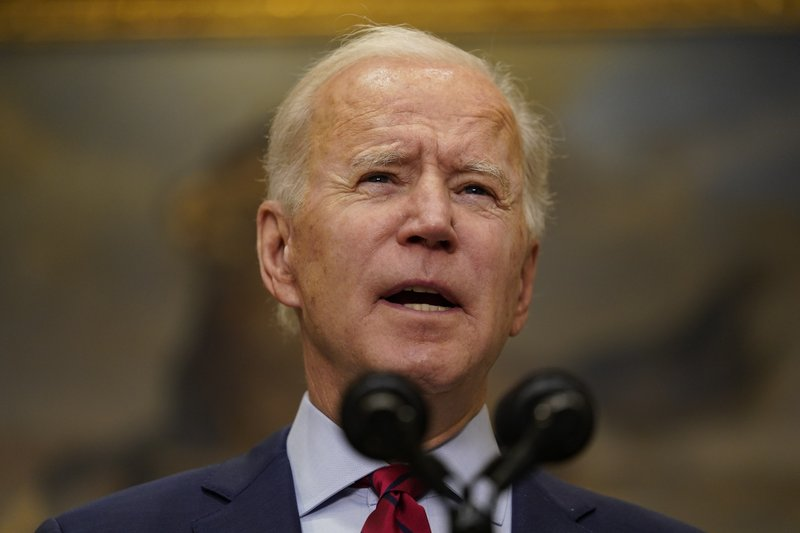 In this Feb. 27, 2021, photo, President Joe Biden speaks on the economy in the Roosevelt Room of the White House in Washington. Biden took office promising to move quickly to restore and repair America’s relations with the rest of the world. Yet one major nation has yet to see any U.S. effort to improve ties, and that's China. (AP Photo/Pablo Martinez Monsivais) 0324-800
