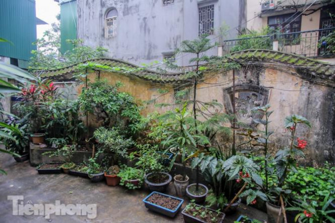In addition, there is an over 300 squares meters garden with a pond, beautiful bonsai, surrounded by a dragon-shaped fence, like a typical palatial garden. (Photo: Vietnamnet) 5152-1615910389-0035364ff8fa0b05898cb69ccb3dd5de