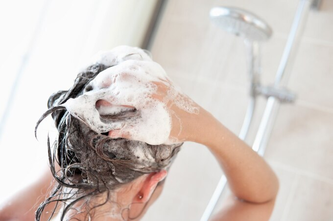 Derived from the Hindi word champu, which in turn evolved from the Sanskrit word chapyathi, the word essentially means ‘to massage or press’. The practice of using shampoo dates back to 1500 AD when a concoction of boiled reetha (soap berries), amla (gooseberry), hibiscus, shikakai (Acacia) and other hair friendly herbs, was made and used on the scalp to healthify and cleanse the tresses. Derived from the Hindi word champu, which in turn evolved from the Sanskrit word chapyathi, the word essentially means ‘to massage or press’. The practice of using shampoo dates back to 1500 AD when a concoction of boiled reetha (soap berries), amla (gooseberry), hibiscus, shikakai (Acacia) and other hair friendly herbs, was made and used on the scalp to healthify and cleanse the tresses.