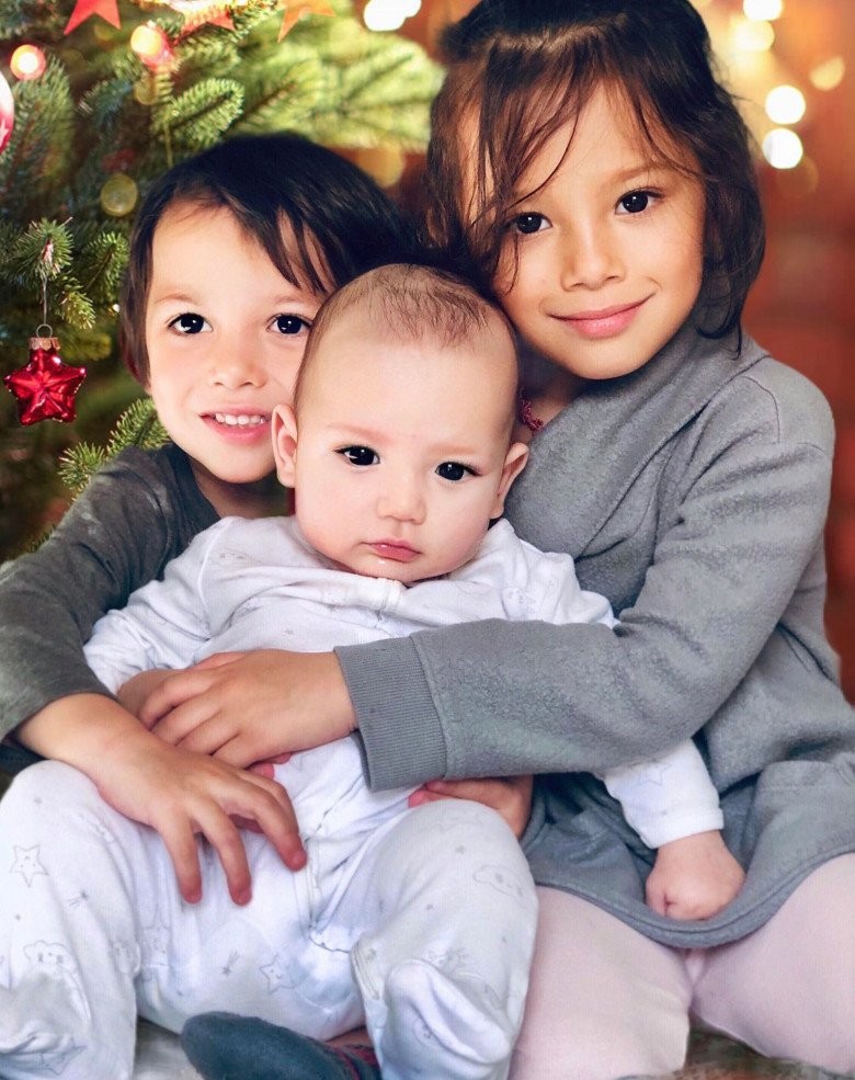 Three little children. Photo: In the courtesy of the family Three little children. Photo: In the courtesy of the family