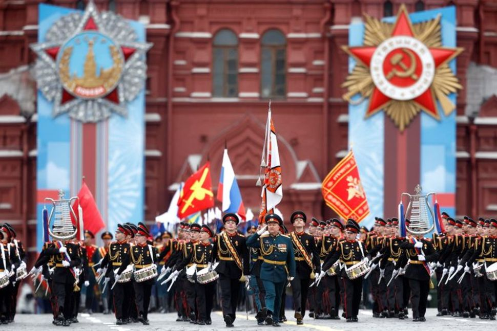 Russian service members and cadets march during a military parade on Victory Day, which marks the 76th anniversary of the victory over Nazi Germany in World War Two, in Red Square in central Moscow, Russia May 9, 2021. REUTERS/Maxim ShemetovREUTERS Russian service members and cadets march during a military parade on Victory Day, which marks the 76th anniversary of the victory over Nazi Germany in World War Two, in Red Square in central Moscow, Russia May 9, 2021. REUTERS/Maxim ShemetovREUTERS