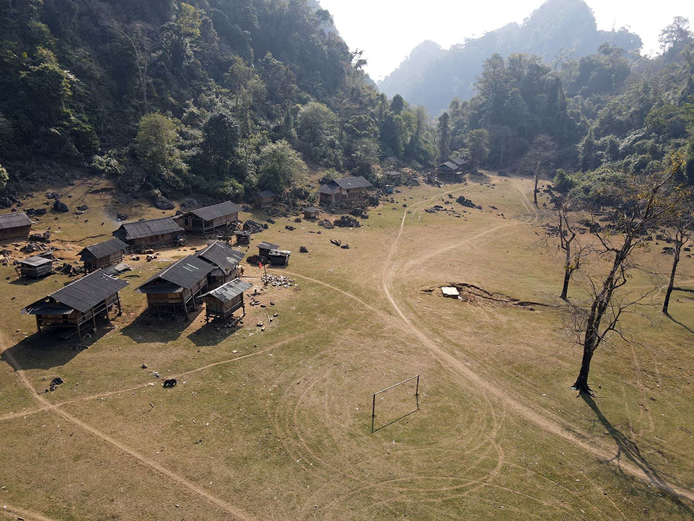 The primitive village from the above look. Photo: Duc Giang The primitive village from the above look. Photo: Duc Giang