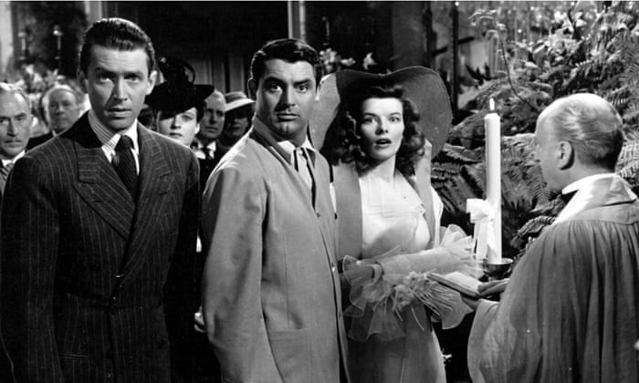 Highly imitable but utterly unique … James Stewart, Cary Grant and Katharine Hepburn in The Philadelphia Story. Photograph: Ronald Grant Archive Highly imitable but utterly unique … James Stewart, Cary Grant and Katharine Hepburn in The Philadelphia Story. Photograph: Ronald Grant Archive