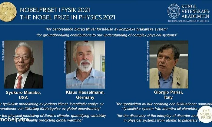 Photo: The Nobel Prize 2021 Photo: The Nobel Prize 2021
