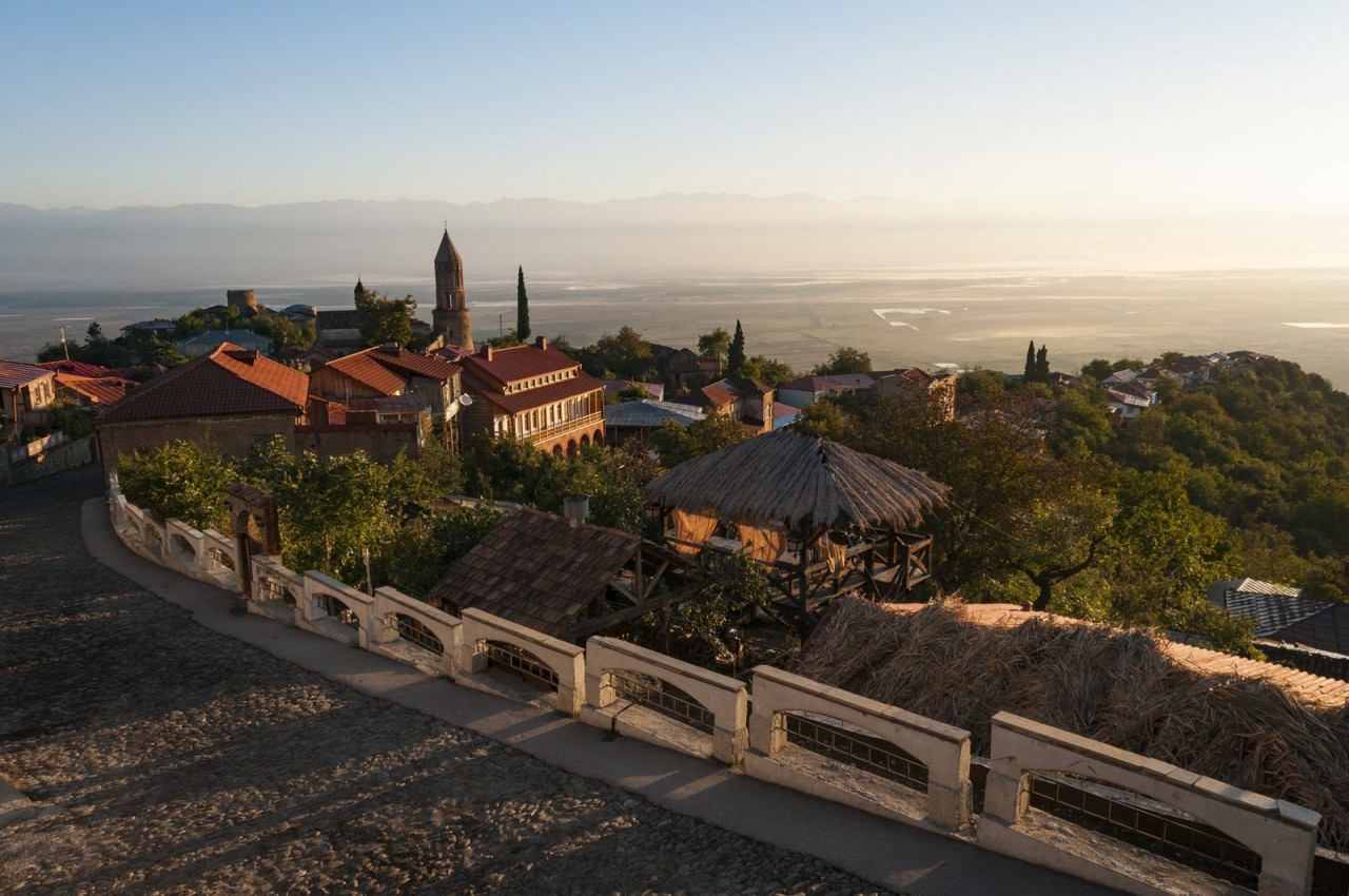 St. Stephen's Church in the cobblestoned village of Sighnaghi. Photo: Getty St. Stephen's Church in the cobblestoned village of Sighnaghi. Photo: Getty